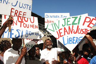 Jean-Juste-release-from-prison-2004