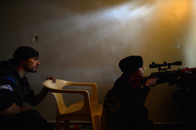 The Syrian uprising began with peaceful protests that evolved into a civil war after the government began attacking the demonstrators. Photographer: Dimitar Dilkoff/AFP via Getty Images