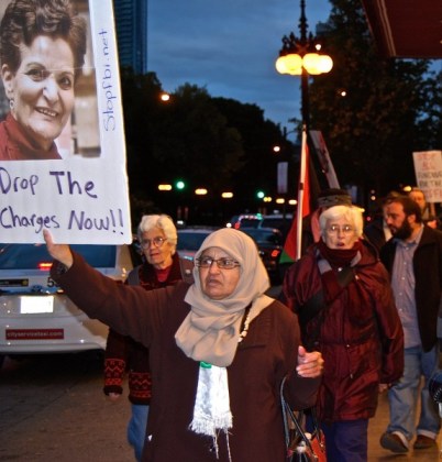 Protest Attack on Rasmea Odeh (2)