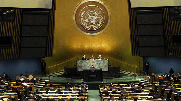 A session of the General Assembly at the United Nations (AFP Photo / Timothy A. Clary)