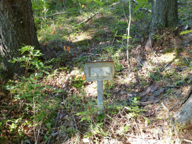 A tin marker, likely issued by the Dept. of Indian Affairs, marks the resting place of a student from the St Joseph's Indian residential school in Chapleau, Ont., photographed on Aug. 12, 2012. New research has found at least 3,000 children are now known to have died during attendance at Canada's disgraced Indian residential schools.