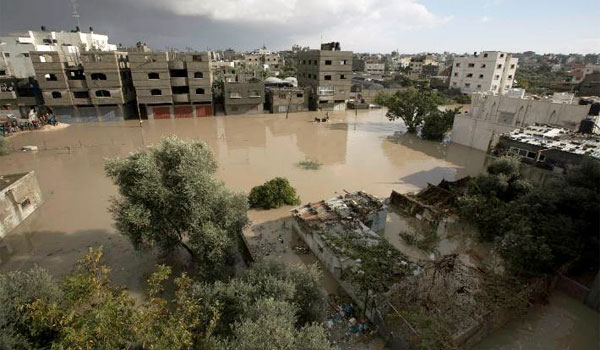 According to Israel's Yedioth Ahronoth newspaper, the rainfall led to a lot of excess water which couldn't drain away, so 'the Israeli authorities resorted to discharging the excess water into the Gaza Strip'